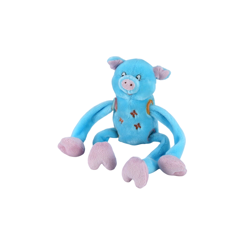 STA0876-1 Jouets en peluche à cinq styles Shaking Farm – Vache, Grenouille, Canard, Chien, Cochon