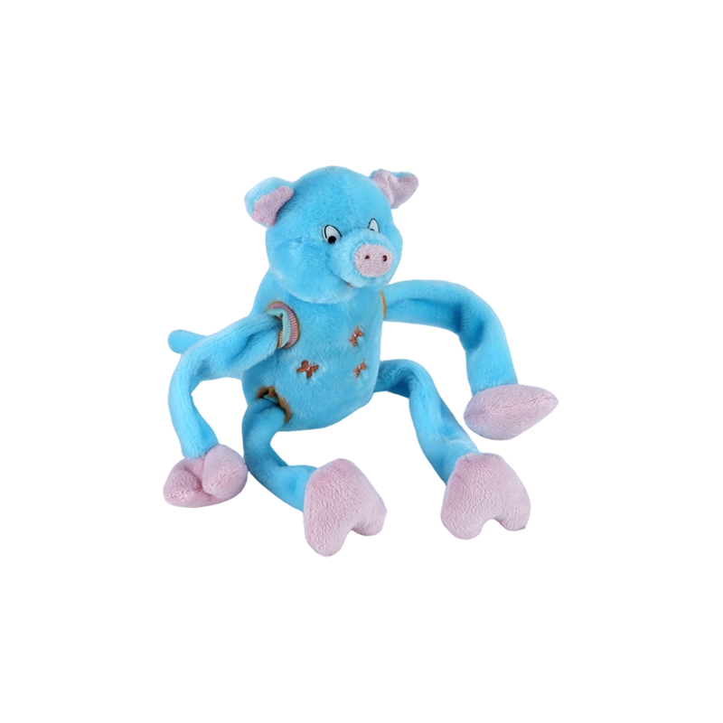 STA0876-1 Jouets en peluche à cinq styles Shaking Farm – Vache, Grenouille, Canard, Chien, Cochon