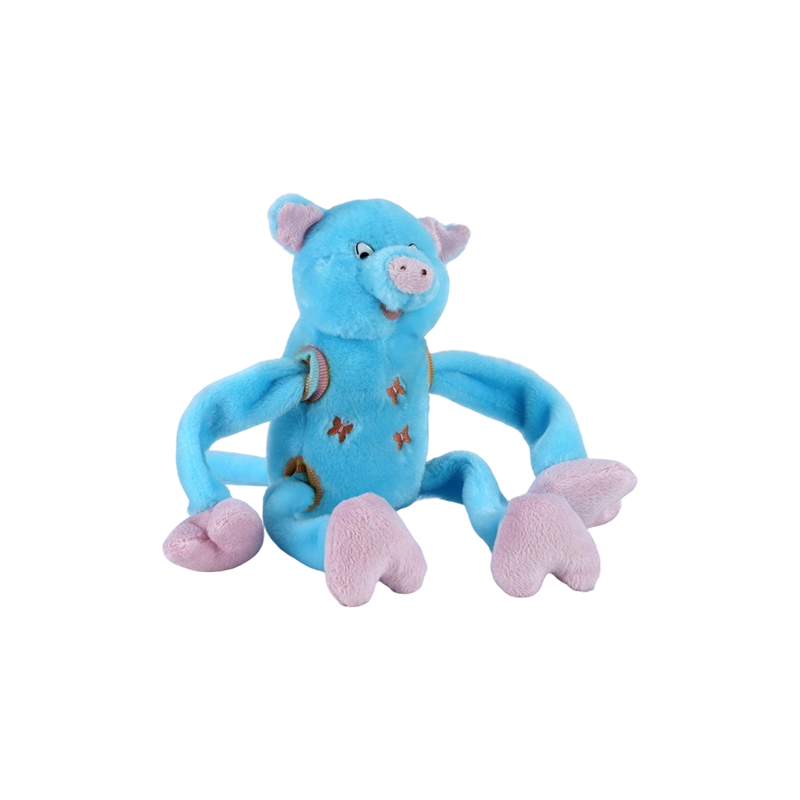 STA0876-1 Jouets en peluche à cinq styles Shaking Farm – Vache, Grenouille, Canard, Chien, Cochon