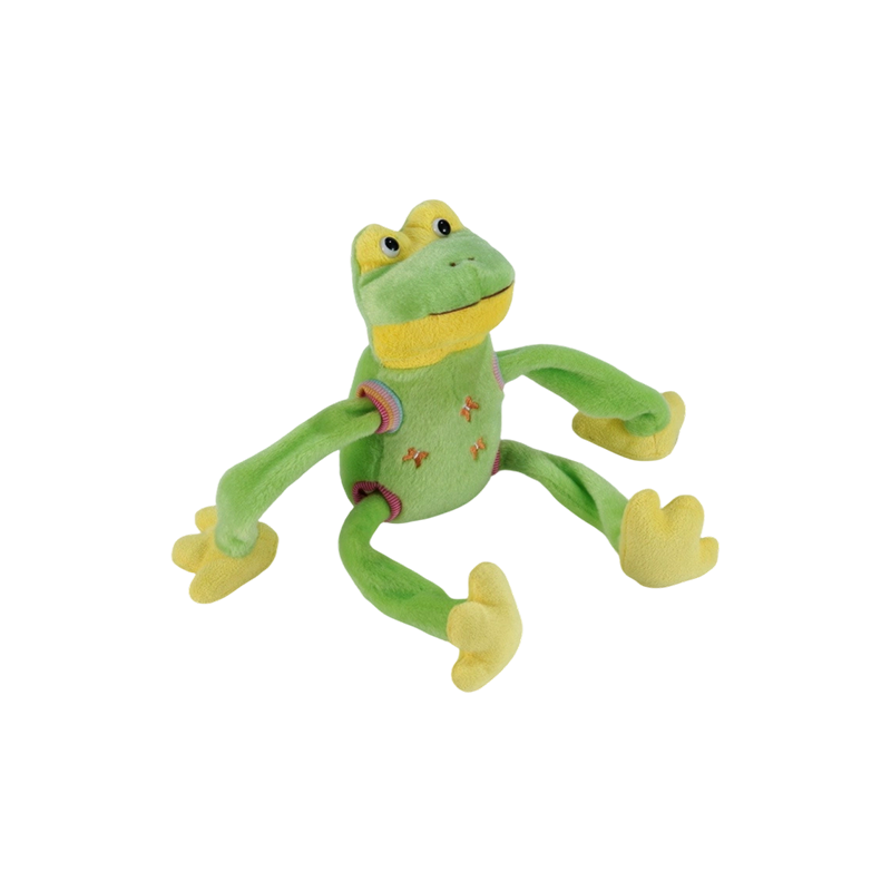 STA0876-1 Jouets en peluche à cinq styles Shaking Farm – Vache, Grenouille, Canard, Chien, Cochon