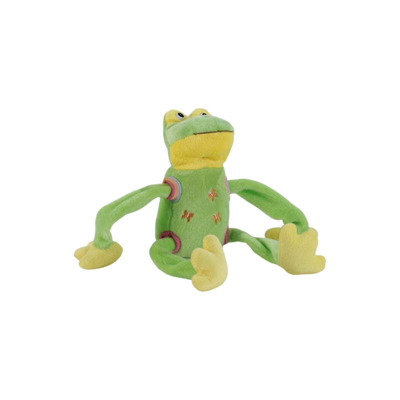 STA0876-1 Jouets en peluche à cinq styles Shaking Farm – Vache, Grenouille, Canard, Chien, Cochon