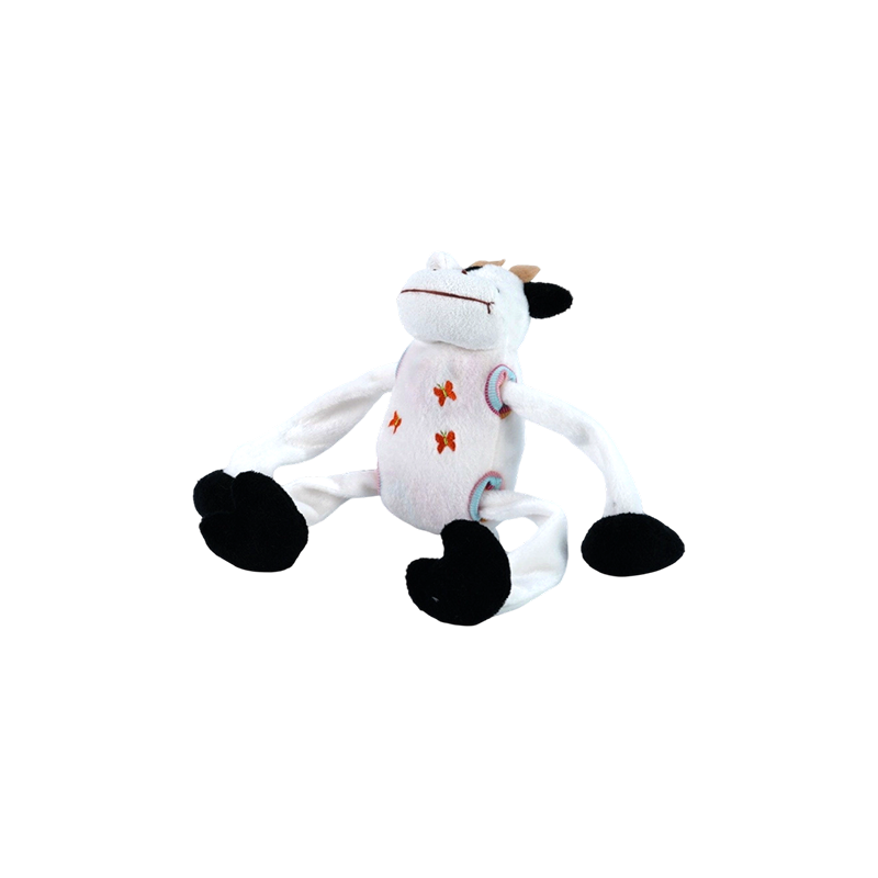 STA0876-1 Jouets en peluche à cinq styles Shaking Farm – Vache, Grenouille, Canard, Chien, Cochon