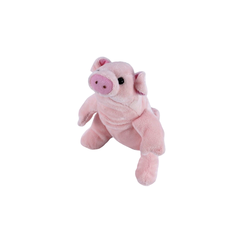 ST99-405-2 Peluches de 5,5 pouces pour posture allongée/assise à la ferme (canard, cochon, vache, grenouille)