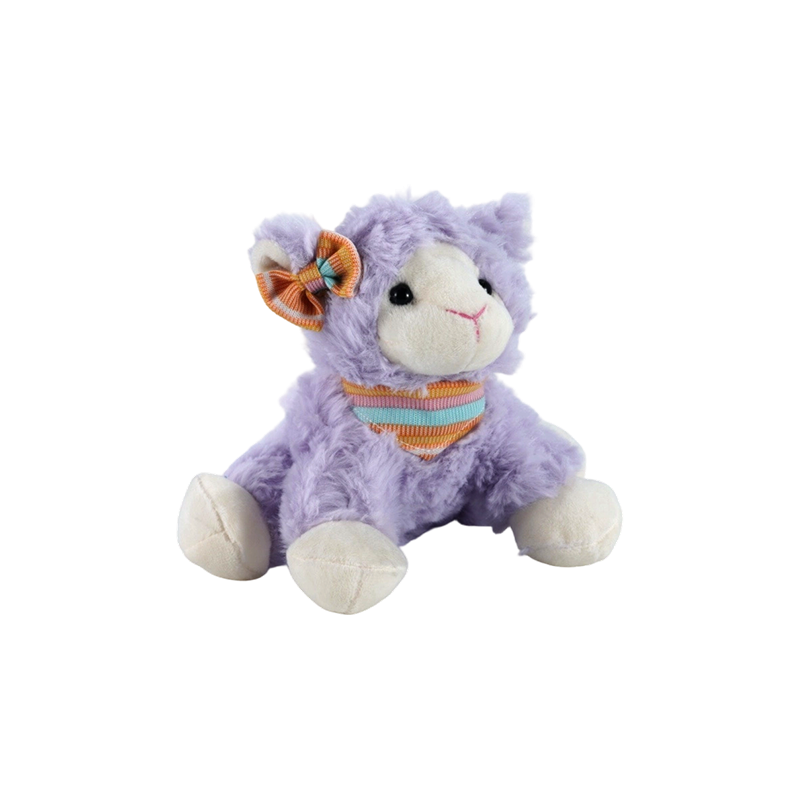 STA01205-2 Peluche d'agneau de Pâques en position assise