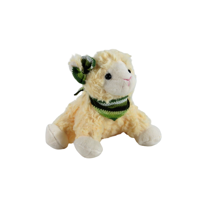STA01205-2 Peluche d'agneau de Pâques en position assise