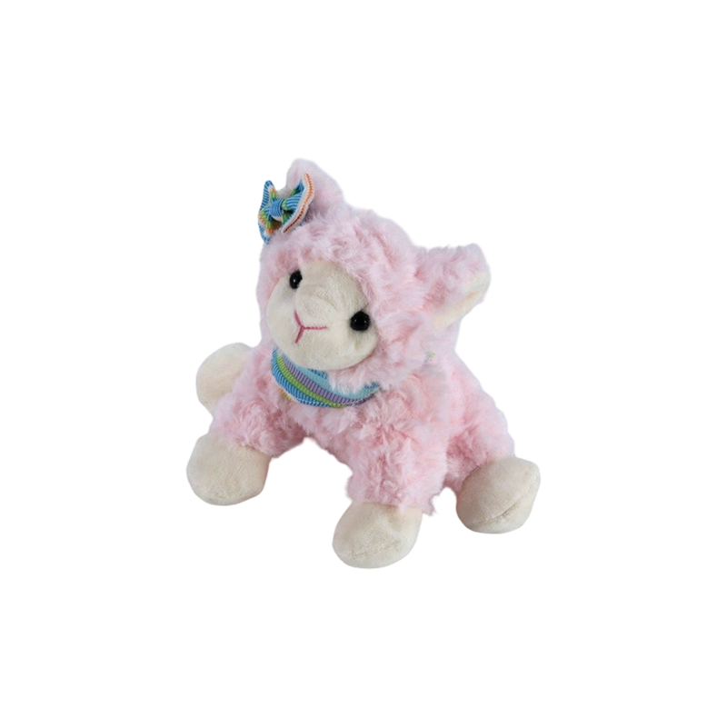 STA01205-2 Peluche d'agneau de Pâques en position assise