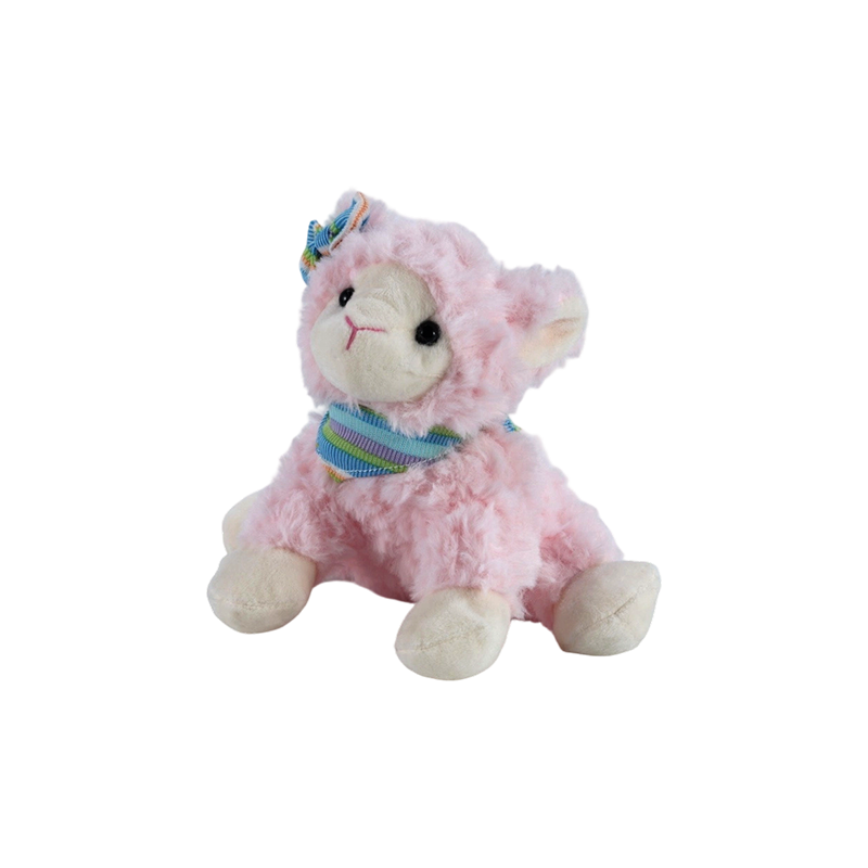 STA01205-2 Peluche d'agneau de Pâques en position assise