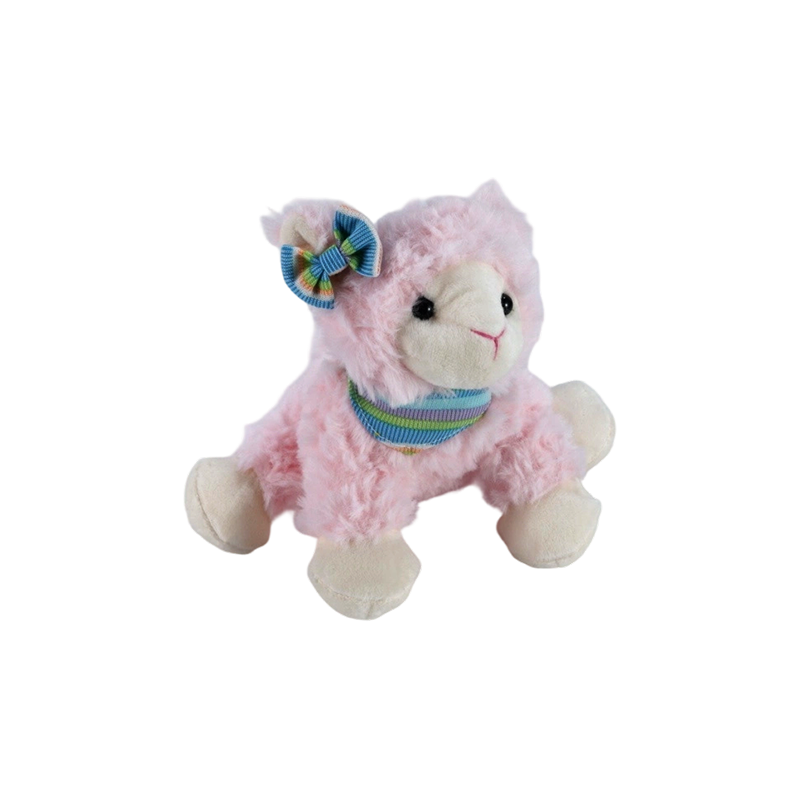STA01205-2 Peluche d'agneau de Pâques en position assise