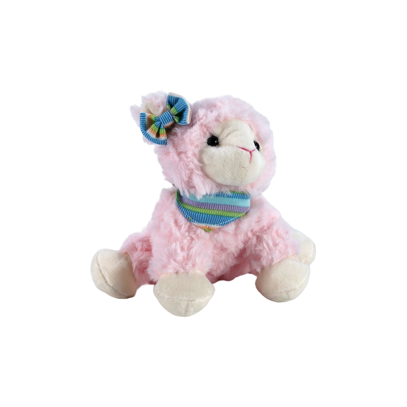 STA01205-2 Peluche d'agneau de Pâques en position assise