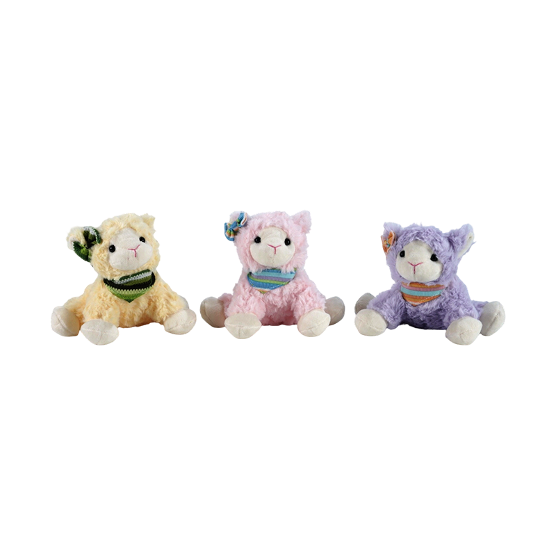 STA01205-2 Peluche d'agneau de Pâques en position assise
