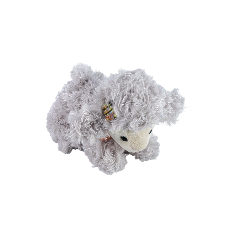 STA01341 Peluche agneau allongée tricolore