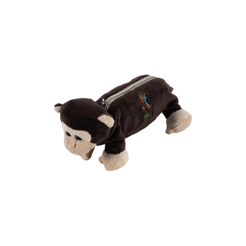 Collection de trousses à crayons en peluche pour animaux STA0986 – Grenouille/Singe/Lion/Éléphant/Cochon