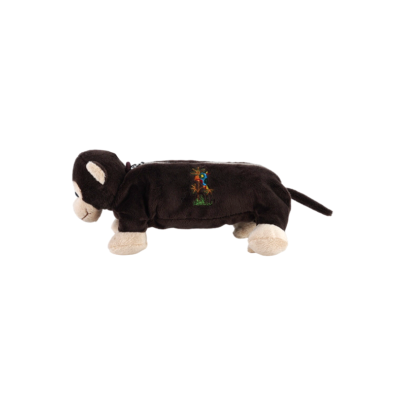 Collection de trousses à crayons en peluche pour animaux STA0986 – Grenouille/Singe/Lion/Éléphant/Cochon