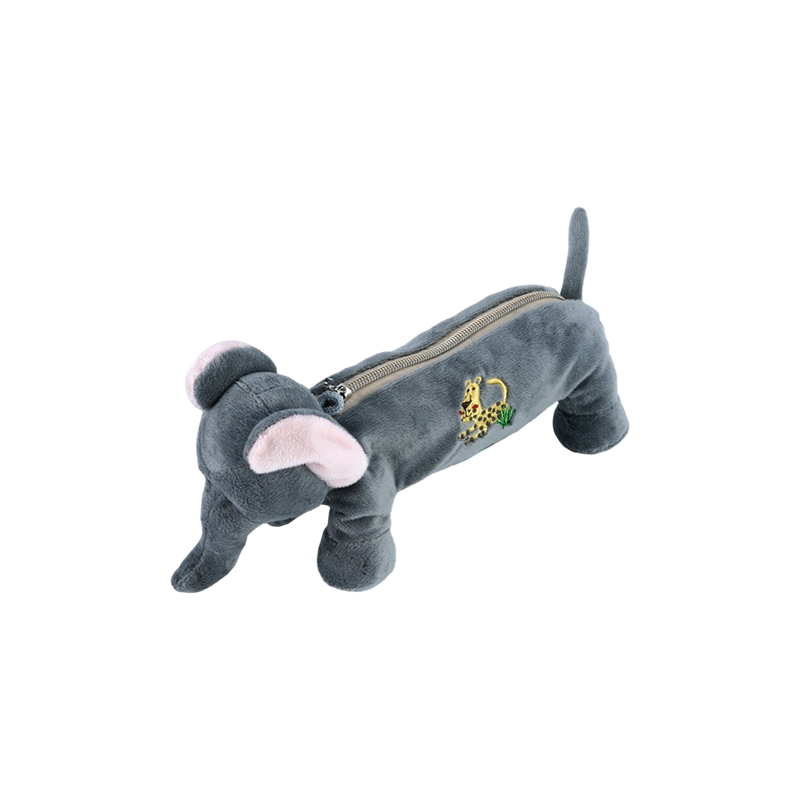 Collection de trousses à crayons en peluche pour animaux STA0986 – Grenouille/Singe/Lion/Éléphant/Cochon