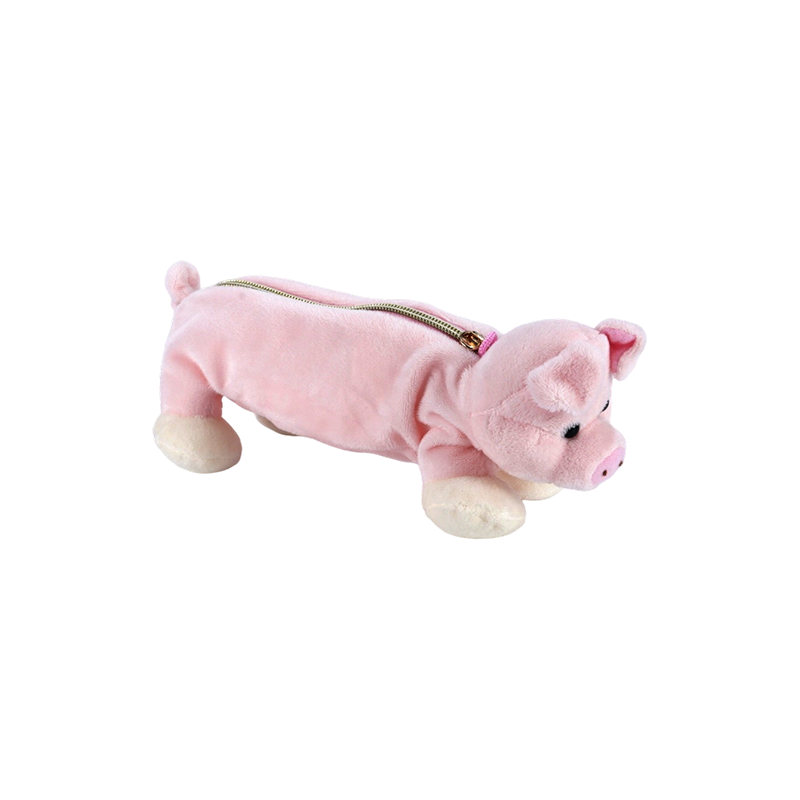 Collection de trousses à crayons en peluche pour animaux STA0986 – Grenouille/Singe/Lion/Éléphant/Cochon