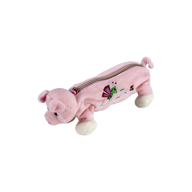 Collection de trousses à crayons en peluche pour animaux STA0986 – Grenouille/Singe/Lion/Éléphant/Cochon