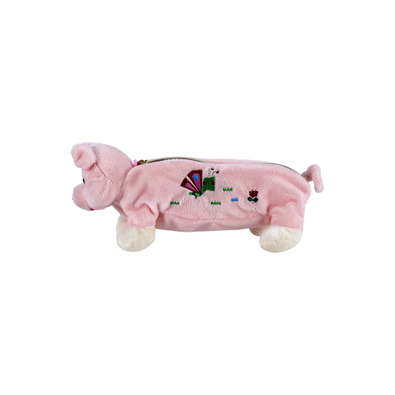 Collection de trousses à crayons en peluche pour animaux STA0986 – Grenouille/Singe/Lion/Éléphant/Cochon