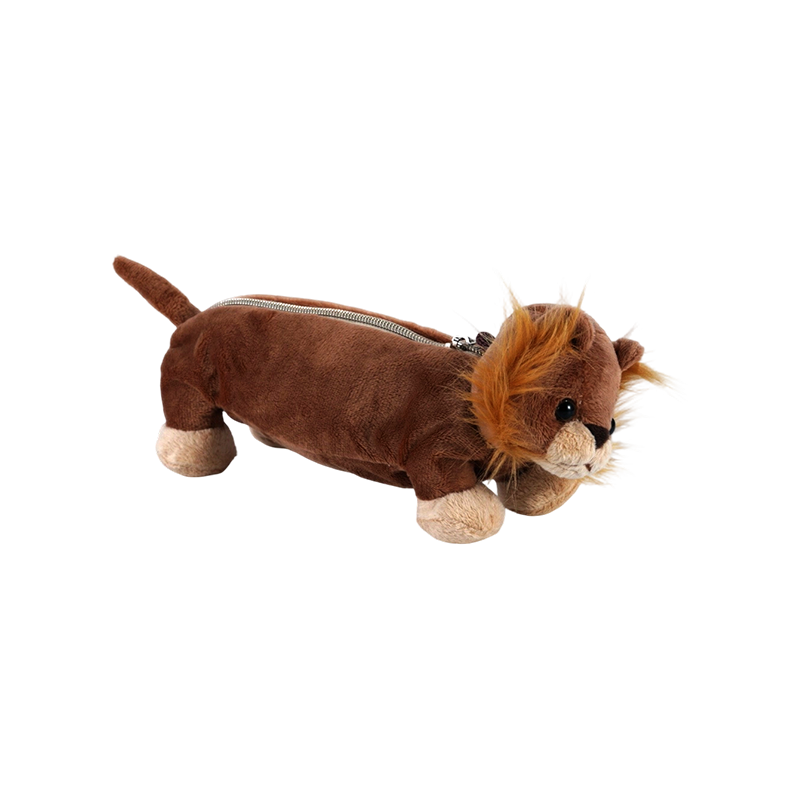 Collection de trousses à crayons en peluche pour animaux STA0986 – Grenouille/Singe/Lion/Éléphant/Cochon