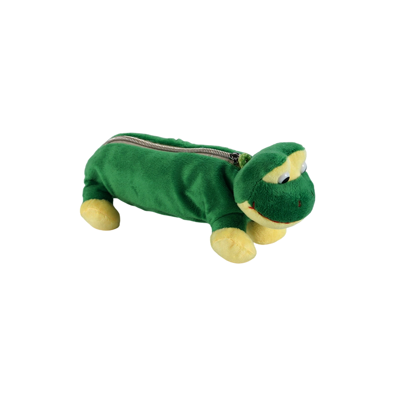 Collection de trousses à crayons en peluche pour animaux STA0986 – Grenouille/Singe/Lion/Éléphant/Cochon