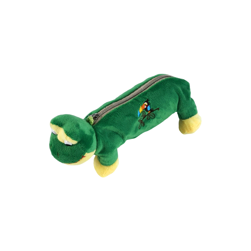 Collection de trousses à crayons en peluche pour animaux STA0986 – Grenouille/Singe/Lion/Éléphant/Cochon