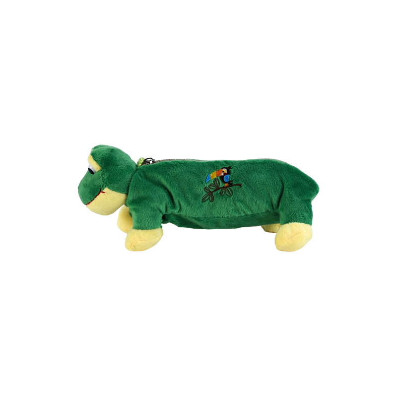Collection de trousses à crayons en peluche pour animaux STA0986 – Grenouille/Singe/Lion/Éléphant/Cochon