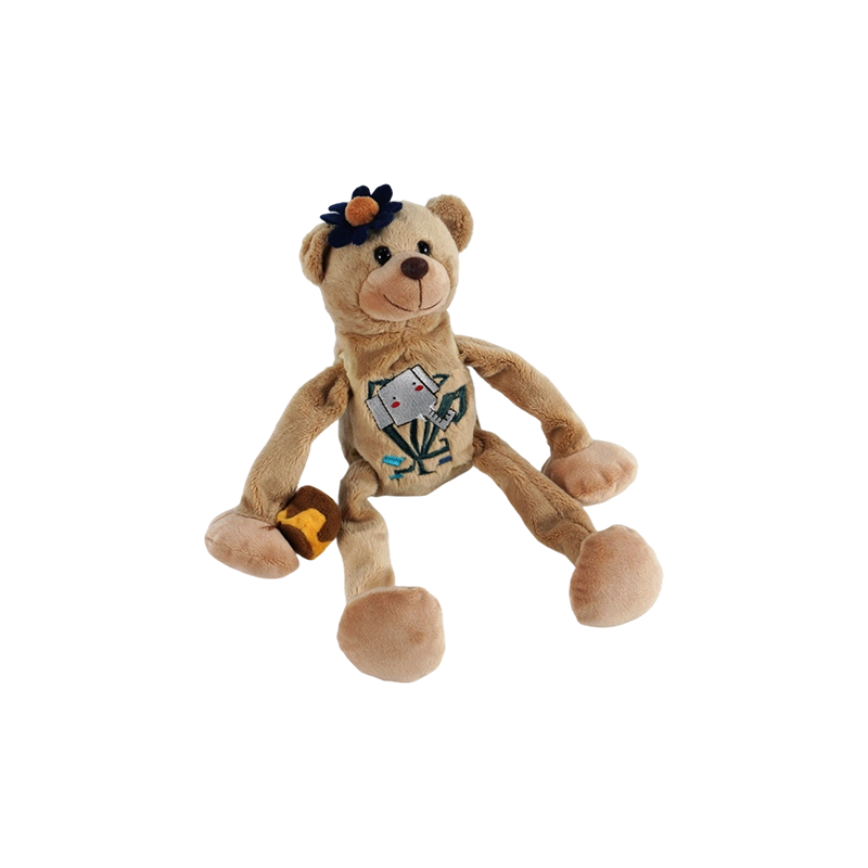 STA0876-1 Jouets en peluche à six styles Shaking Forest – Léopard, Ours, Tigre, Lion, Singe, Éléphant