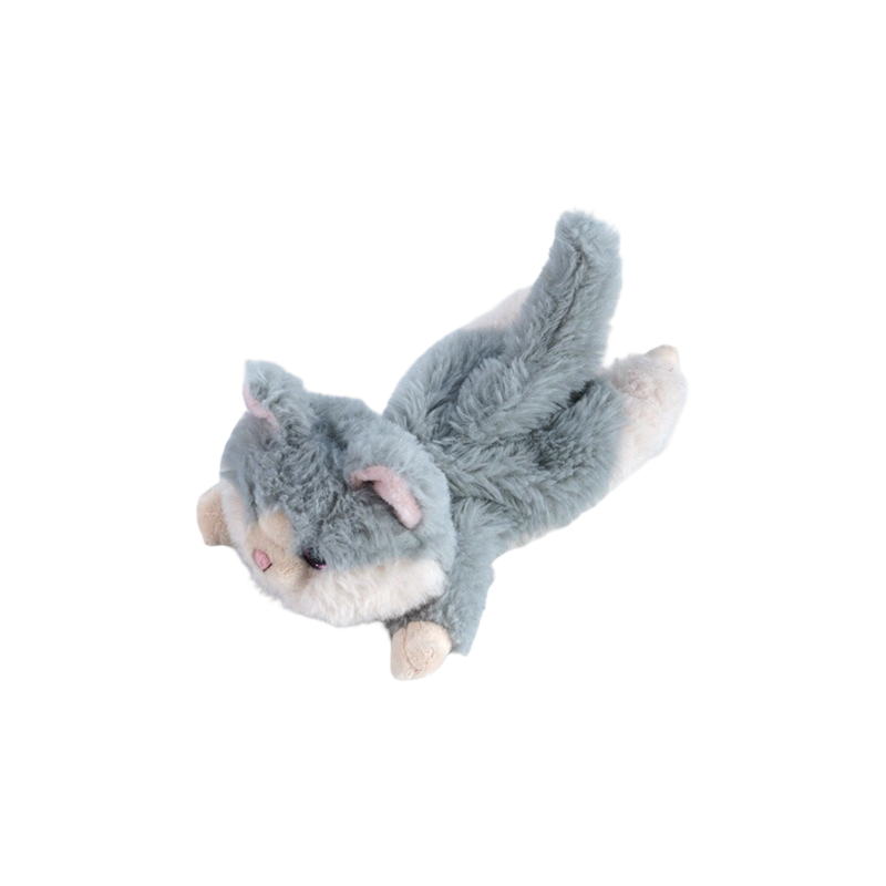 STA02030 Peluches pour animaux mous, pose allongée – Chien, chat, mouton, lapin