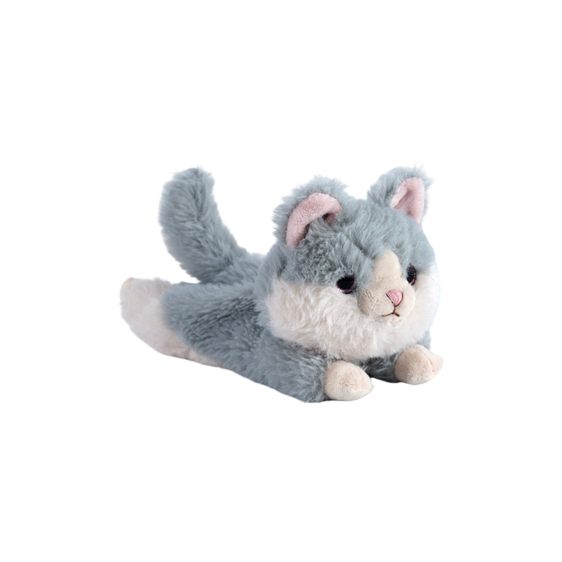 STA02030 Peluches pour animaux mous, pose allongée – Chien, chat, mouton, lapin