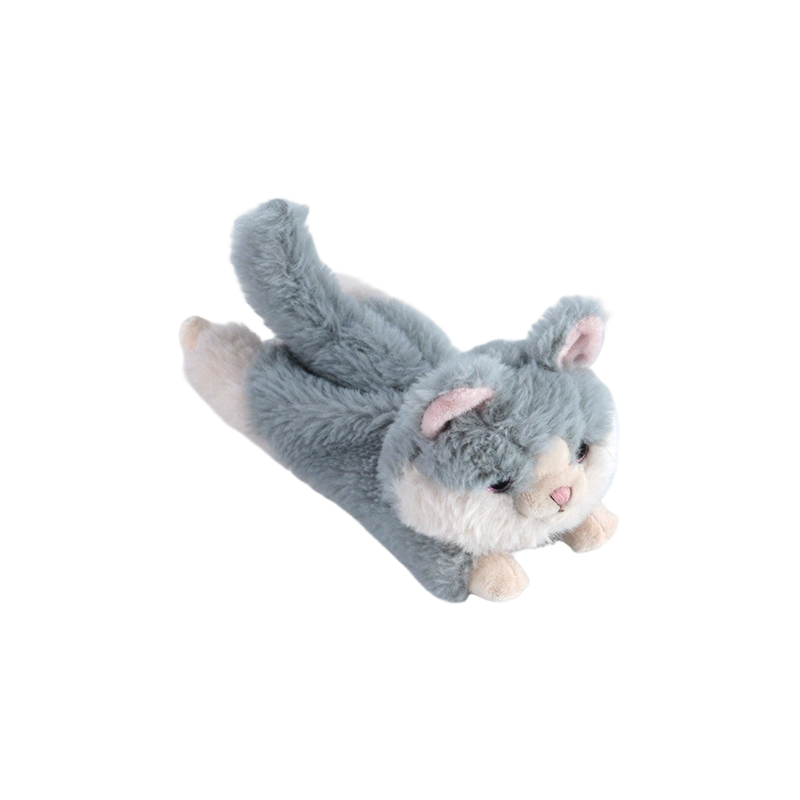 STA02030 Peluches pour animaux mous, pose allongée – Chien, chat, mouton, lapin