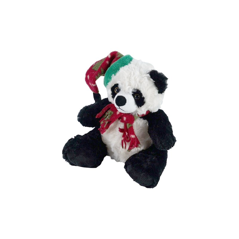 STA01314 Collection de peluches pour animaux de la forêt de Noël — Lion / Éléphant / Panda / Ours brun