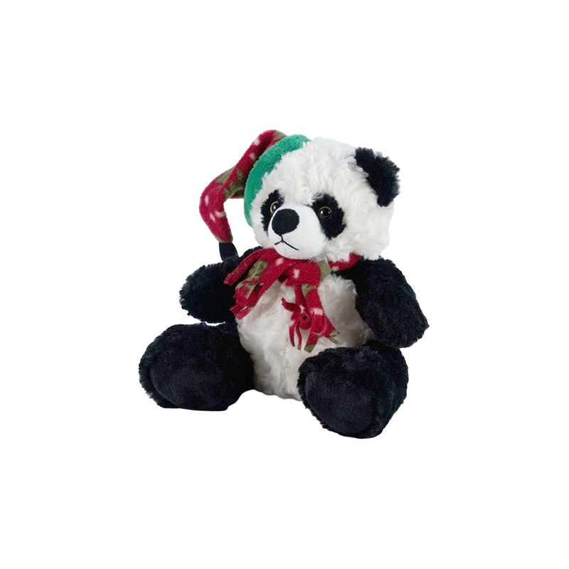 STA01314 Collection de peluches pour animaux de la forêt de Noël — Lion / Éléphant / Panda / Ours brun