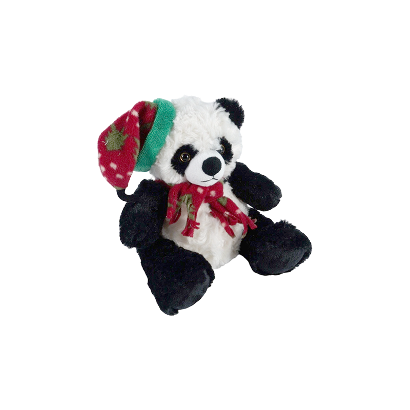 STA01314 Collection de peluches pour animaux de la forêt de Noël — Lion / Éléphant / Panda / Ours brun