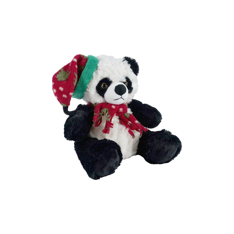 STA01314 Collection de peluches pour animaux de la forêt de Noël — Lion / Éléphant / Panda / Ours brun