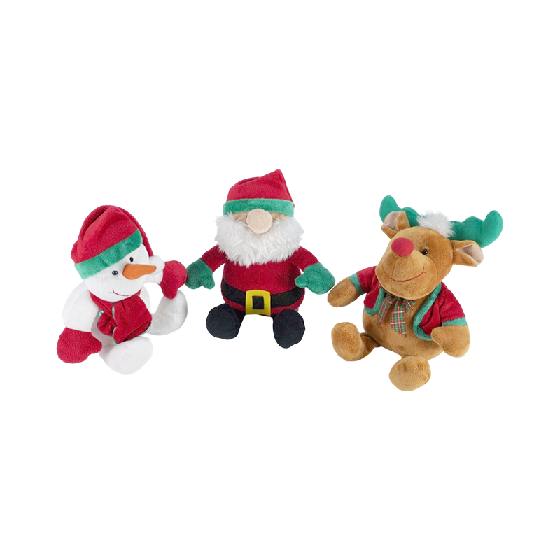 STA01177-1 Trio de peluches de Noël classiques de taille moyenne