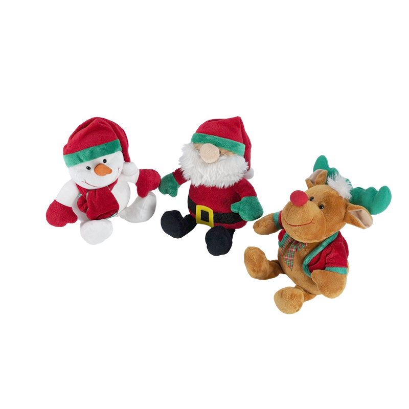 STA01177-1 Trio de peluches de Noël classiques de taille moyenne