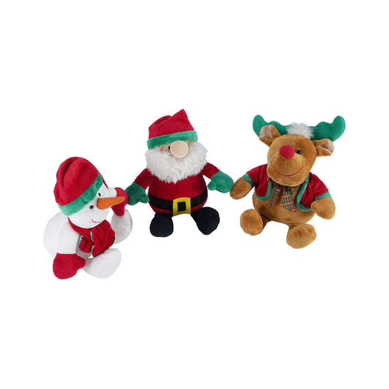STA01177-1 Trio de peluches de Noël classiques de taille moyenne