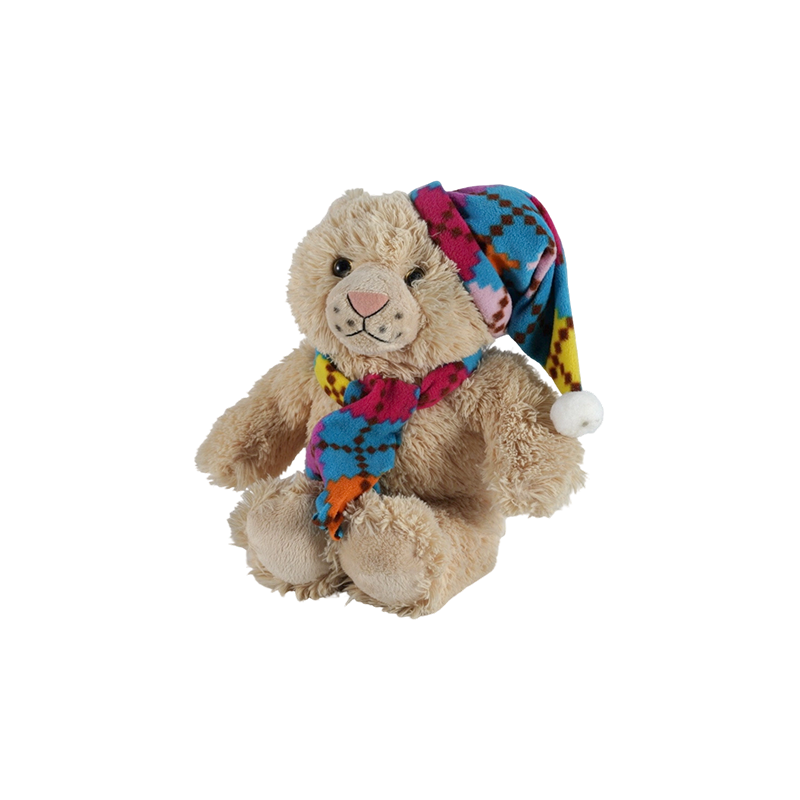 STA01366 Peluches de la série Écharpe colorée – Singe, Tigre, Ours