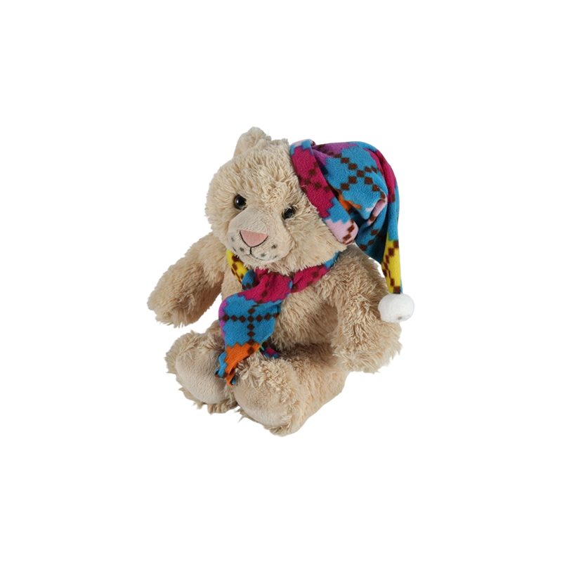 STA01366 Peluches de la série Écharpe colorée – Singe, Tigre, Ours