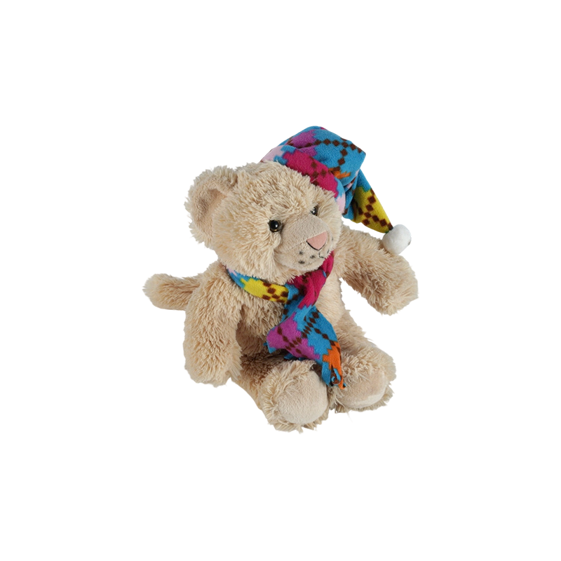 STA01366 Peluches de la série Écharpe colorée – Singe, Tigre, Ours