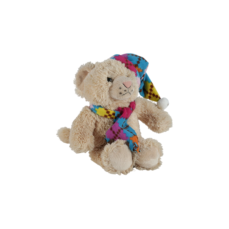 STA01366 Peluches de la série Écharpe colorée – Singe, Tigre, Ours