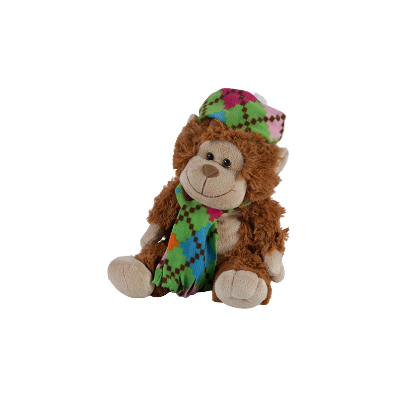 STA01366 Peluches de la série Écharpe colorée – Singe, Tigre, Ours