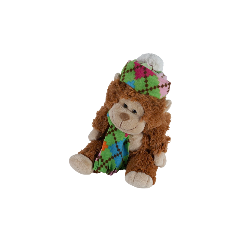 STA01366 Peluches de la série Écharpe colorée – Singe, Tigre, Ours