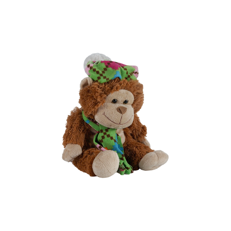 STA01366 Peluches de la série Écharpe colorée – Singe, Tigre, Ours