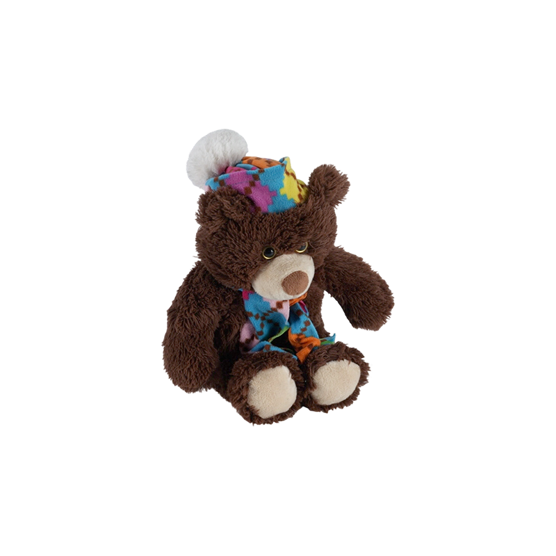 STA01366 Peluches de la série Écharpe colorée – Singe, Tigre, Ours