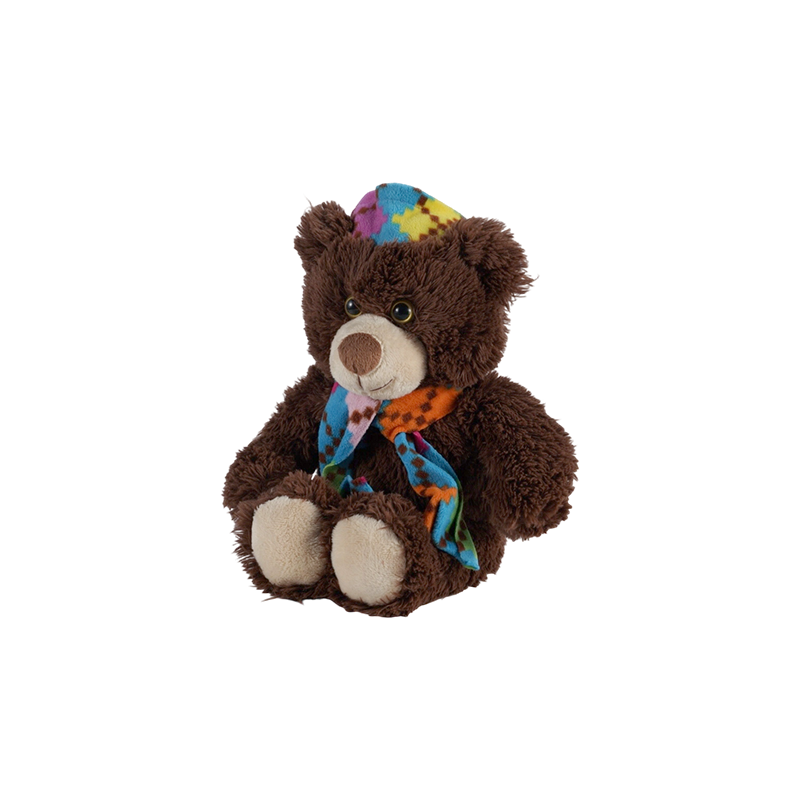 STA01366 Peluches de la série Écharpe colorée – Singe, Tigre, Ours