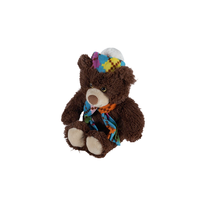 STA01366 Peluches de la série Écharpe colorée – Singe, Tigre, Ours