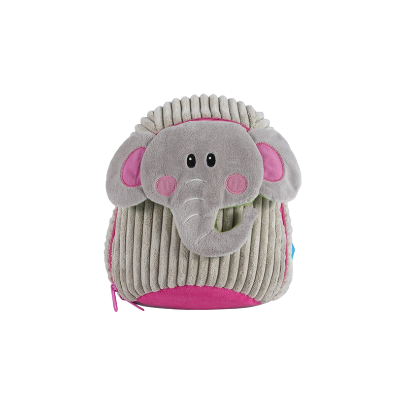 Sac à dos en velours côtelé à motif éléphant pour garçon