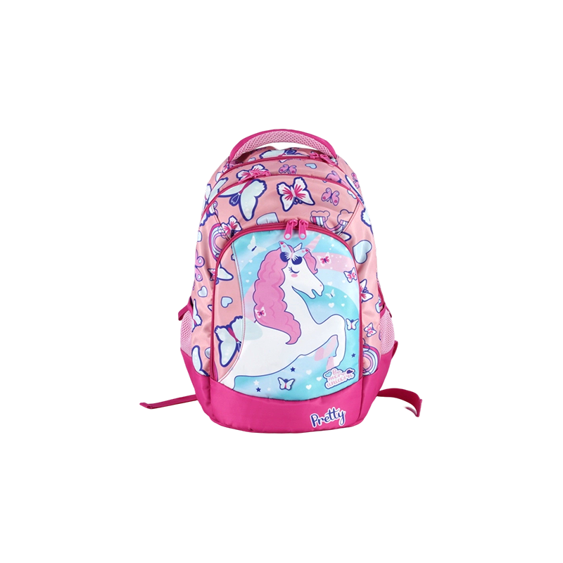 Sac à dos ergonomique pour enfants en tissu Oxford imprimé licorne