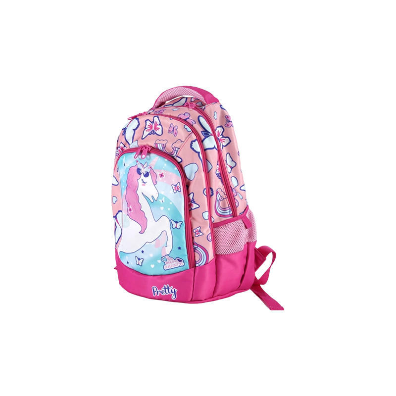 Sac à dos ergonomique pour enfants en tissu Oxford imprimé licorne