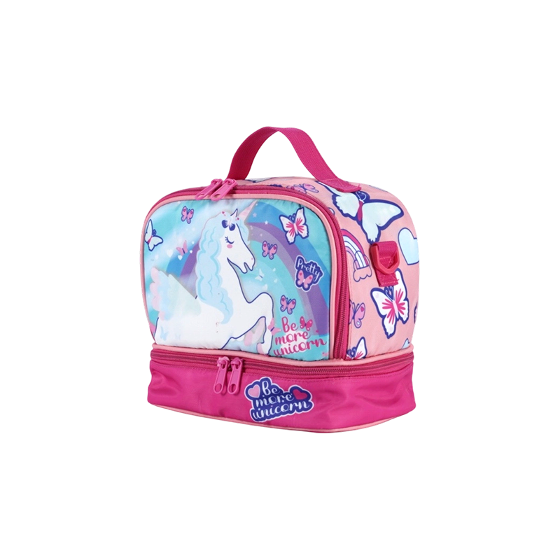 Sac à lunch pour enfants en tissu Oxford imprimé licorne